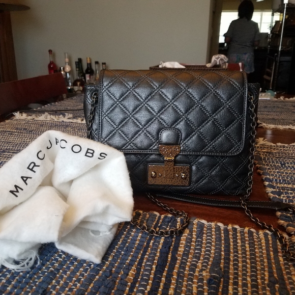 SOLD@! Marc Jacobs Duo Crossb Lambskin Shoulder - Picture 5 of 12